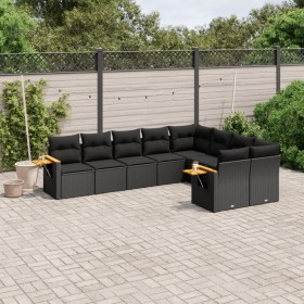 8-piece garden sofa set and black synthetic rattan cushions by , Garden sets - Ref: Foro24-3259542, Price: 629,39 €, Discount: %