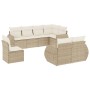 Gartensofa-Set mit beigen Kissen 8 Stück PE-Rattan von , Gartensets - Ref: Foro24-3253975, Preis: 725,17 €, Rabatt: %