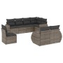 8-teiliges Gartensofa-Set und graue synthetische Rattankissen von , Gartensets - Ref: Foro24-3253977, Preis: 608,99 €, Rabatt: %