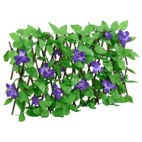 Expandable green artificial ivy lattice fence 180x20 cm by , fence panels - Ref: Foro24-366572, Price: 22,54 €, Discount: %