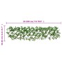 Expandable trellis with artificial green ivy 5 units 180x30 cm by , fence panels - Ref: Foro24-366585, Price: 54,90 €, Discou...