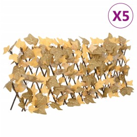 Expandable orange artificial maple trellis 5 units 180x30 cm by , fence panels - Ref: Foro24-366593, Price: 61,72 €, Discount: %