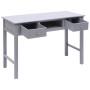 Gray wooden desk 110x45x76 cm by vidaXL, Desks - Ref: Foro24-284156, Price: 126,98 €, Discount: %