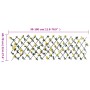 Expandable lattice fence with artificial yellow ivy 180x60 cm by , fence panels - Ref: Foro24-366598, Price: 29,05 €, Discoun...