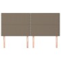 Headboards 4 units of taupe gray fabric 90x5x78/88 cm by , Headboards and footboards - Ref: Foro24-3116210, Price: 105,49 €, ...