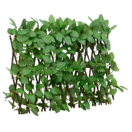 Green artificial ivy expandable fence trellis 180x30 cm by , fence panels - Ref: Foro24-366584, Price: 22,07 €, Discount: %