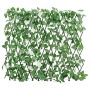 Green artificial ivy expandable fence trellis 186x30 cm by , fence panels - Ref: Foro24-366590, Price: 32,60 €, Discount: %