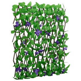 Expandable green artificial ivy lattice fence 180x70 cm by , fence panels - Ref: Foro24-366574, Price: 26,67 €, Discount: %