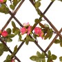 Expandable trellis fence with artificial pink ivy 180x20 cm by , fence panels - Ref: Foro24-366576, Price: 23,64 €, Discount: %