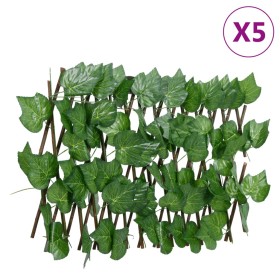 Expandable artificial green vine trellis 5 units 180x20 cm by , fence panels - Ref: Foro24-366581, Price: 35,03 €, Discount: %