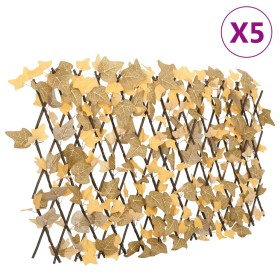 Expandable orange artificial maple trellis 5 units 180x60 cm by , fence panels - Ref: Foro24-366595, Price: 88,99 €, Discount: %