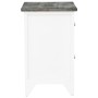 Gray and white Paulownia wood bedside table 38x28x45 cm by vidaXL, Nightstands - Ref: Foro24-284047, Price: 46,40 €, Discount: %