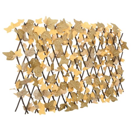 Orange artificial maple leaf expandable trellis 180x60 cm by , fence panels - Ref: Foro24-366594, Price: 26,99 €, Discount: %