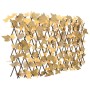 Orange artificial maple leaf expandable trellis 180x60 cm by , fence panels - Ref: Foro24-366594, Price: 26,27 €, Discount: %