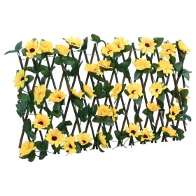 Expandable fence trellis artificial ivy yellow 180x20 cm by , fence panels - Ref: Foro24-366596, Price: 17,97 €, Discount: %