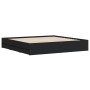 Estructura cama con cajones madera ingeniería negra 160x200 cm de , Camas y somieres - Ref: Foro24-3207260, Precio: 205,99 €,...