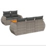 6-piece garden furniture set and gray synthetic rattan cushions by , Garden sets - Ref: Foro24-3224891, Price: 468,26 €, Disc...