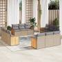 12-piece garden sofa set and brown synthetic rattan cushions by , Garden sets - Ref: Foro24-3227515, Price: 1,00 €, Discount: %