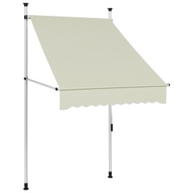 Toldo retráctil de operación manual color crema 100 cm de , Toldos - Ref: Foro24-145833, Precio: 84,34 €, Descuento: %