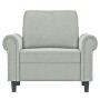 Sillón de terciopelo gris claro 60 cm de , Sofás - Ref: Foro24-359509, Precio: 167,99 €, Descuento: %