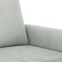 Sillón de terciopelo gris claro 60 cm de , Sofás - Ref: Foro24-359509, Precio: 167,99 €, Descuento: %