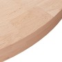 Round untreated oak wood table surface Ø70x4 cm by , Table tops - Ref: Foro24-342911, Price: 100,27 €, Discount: %