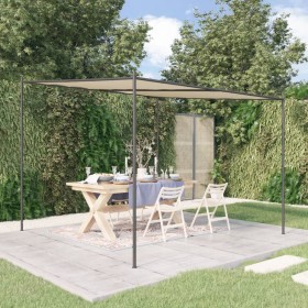 Steel gazebo and beige fabric 3x3 m 180 g/m² by , Tents and gazebos - Ref: Foro24-362463, Price: 195,38 €, Discount: %