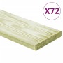 Terrace boards 72 pcs impregnated pine wood 8.64 m² 1m by , Floors and carpets - Ref: Foro24-3107772, Price: 405,22 €, Discou...