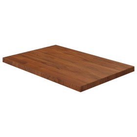 Dark brown treated solid wood bathroom countertop 60x40x2.5 cm by , Countertops - Ref: Foro24-343054, Price: 46,27 €, Discoun...