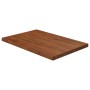 Encimera baño madera maciza tratada marrón oscuro 60x40x2,5 cm de , Encimeras - Ref: Foro24-343054, Precio: 50,71 €, Descuent...