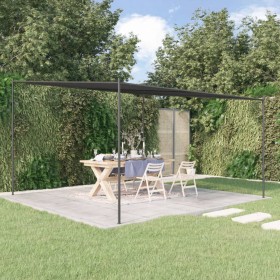 Steel gazebo and anthracite gray fabric 4x4 m 180 g/m² by , Tents and gazebos - Ref: Foro24-362465, Price: 218,99 €, Discount: %