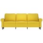 3-seater yellow velvet sofa 180 cm by , Sofas - Ref: Foro24-359545, Price: 298,99 €, Discount: %