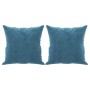 3-seater sofa with blue velvet cushions 180 cm by , Sofas - Ref: Foro24-3200964, Price: 309,77 €, Discount: %