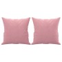 Sofá de 3 plazas con cojines terciopelo rosa 180 cm de , Sofás - Ref: Foro24-3200958, Precio: 309,77 €, Descuento: %