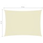 Rectangular sail awning Oxford fabric cream color 6x8 m by , Umbrellas - Ref: Foro24-135223, Price: 130,53 €, Discount: %