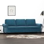 Sofá de 3 plazas terciopelo azul 180 cm de , Sofás - Ref: Foro24-359548, Precio: 298,36 €, Descuento: %