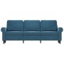 Sofá de 3 plazas terciopelo azul 180 cm de , Sofás - Ref: Foro24-359548, Precio: 298,36 €, Descuento: %