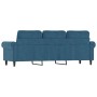 Sofá de 3 plazas terciopelo azul 180 cm de , Sofás - Ref: Foro24-359548, Precio: 298,36 €, Descuento: %