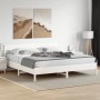 White pine wood bed frame with headboard 200x200cm by , Beds and slatted bases - Ref: Foro24-3216201, Price: 213,99 €, Discou...