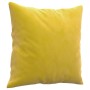 3-seater sofa with yellow velvet cushions 180 cm by , Sofas - Ref: Foro24-3200961, Price: 310,59 €, Discount: %