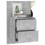 Wall bedside tables 2 units concrete gray by vidaXL, Nightstands - Ref: Foro24-810998, Price: 96,99 €, Discount: %