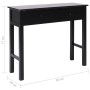 Mesa consola de madera negra 90x30x77 cm de vidaXL, Mesas auxiliares - Ref: Foro24-284148, Precio: 159,12 €, Descuento: %