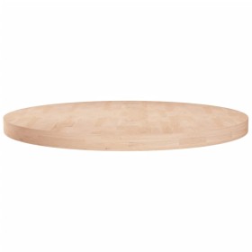 Round oak wood table top untreated surface Ø80x4 cm by , Table tops - Ref: Foro24-342912, Price: 153,25 €, Discount: %