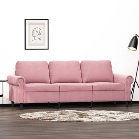 3-seater pink velvet sofa 180 cm by , Sofas - Ref: Foro24-359542, Price: 329,62 €, Discount: %