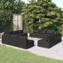 Set de sofás de jardín 12 pzas cojines ratán sintético negro de , Conjuntos de jardín - Ref: Foro24-3101568, Precio: 1,00 €, ...