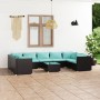 Garden furniture set 10 pieces black synthetic rattan cushions by , Garden sets - Ref: Foro24-3101977, Price: 1,00 €, Discoun...