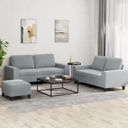 3-piece sofa set light gray fabric by , Sofas - Ref: Foro24-3201890, Price: 562,87 €, Discount: %