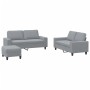 3-teilige Sofagarnitur aus hellgrauem Stoff von , Sofas - Ref: Foro24-3201890, Preis: 571,05 €, Rabatt: %