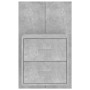 Wall bedside tables 2 units concrete gray by vidaXL, Nightstands - Ref: Foro24-810998, Price: 96,99 €, Discount: %