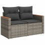 4-piece garden sofa set and gray synthetic rattan cushions by , Garden sets - Ref: Foro24-3225766, Price: 254,98 €, Discount: %